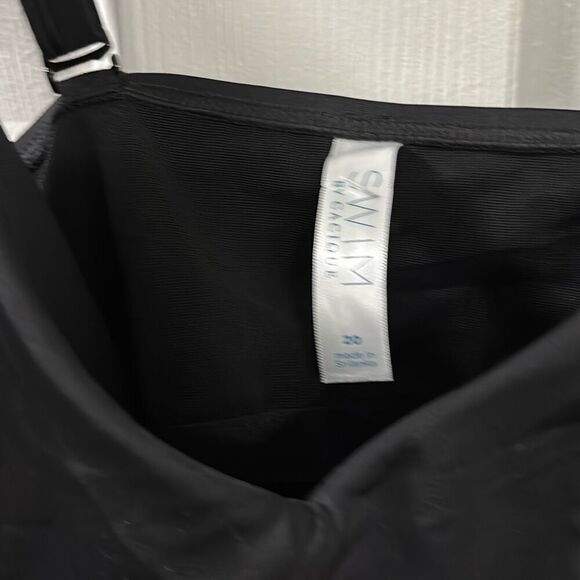Cacique black tankini size 20 C5-19 - Picture 2 of 4